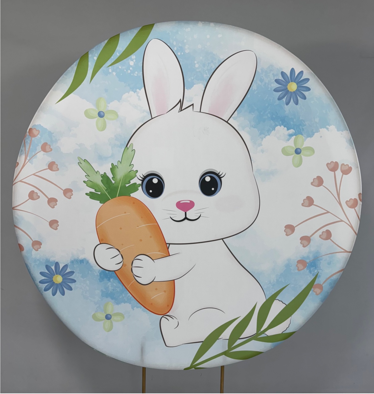 Pascoa Coelho Painel Redondo 150X150 - PRIME DECOR RJ
