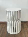 Trio de Mesa Ampulheta Mdf Branca. - imagem 4