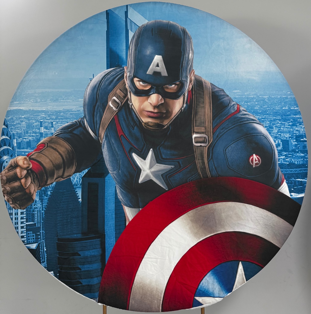 Capitão America Painel Redondo Marvel Vingadores 1.3 - PRIME DECOR RJ