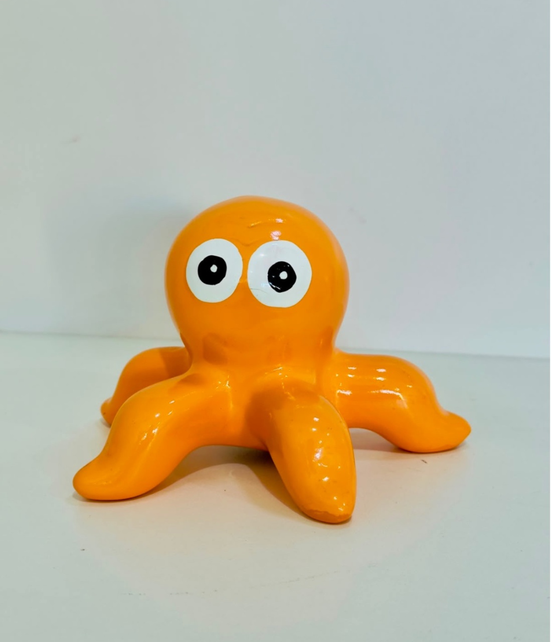 747- Polvo Laranja Enfeite de Ceramica 10 Cm Alt - P - PRIME DECOR RJ