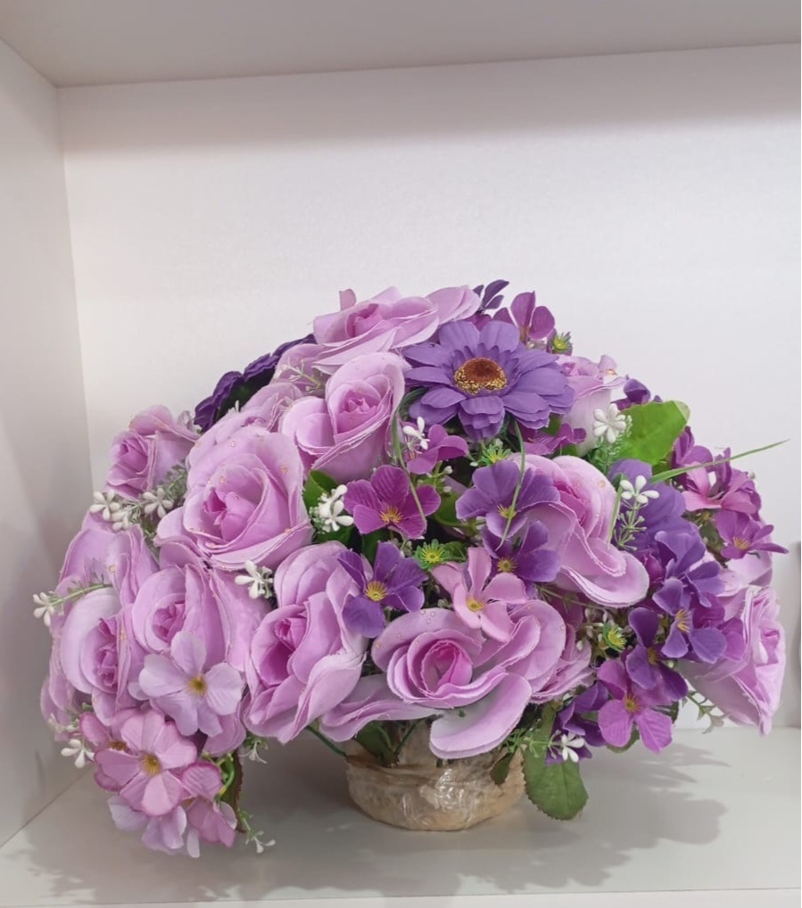 Buque de Flores Lilás - M - PRIME DECOR RJ