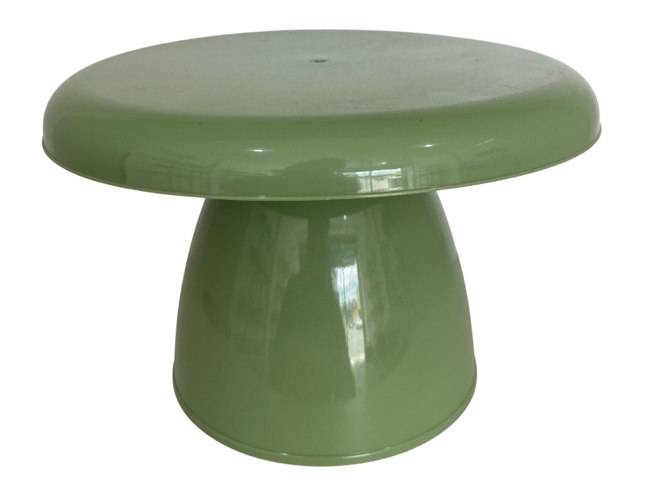 269- Boleira Plastico Prime Cogumelo Medio Verde Eucalipto Larg 23,5 X 16 Alt Cm - M - PRIME DECOR RJ