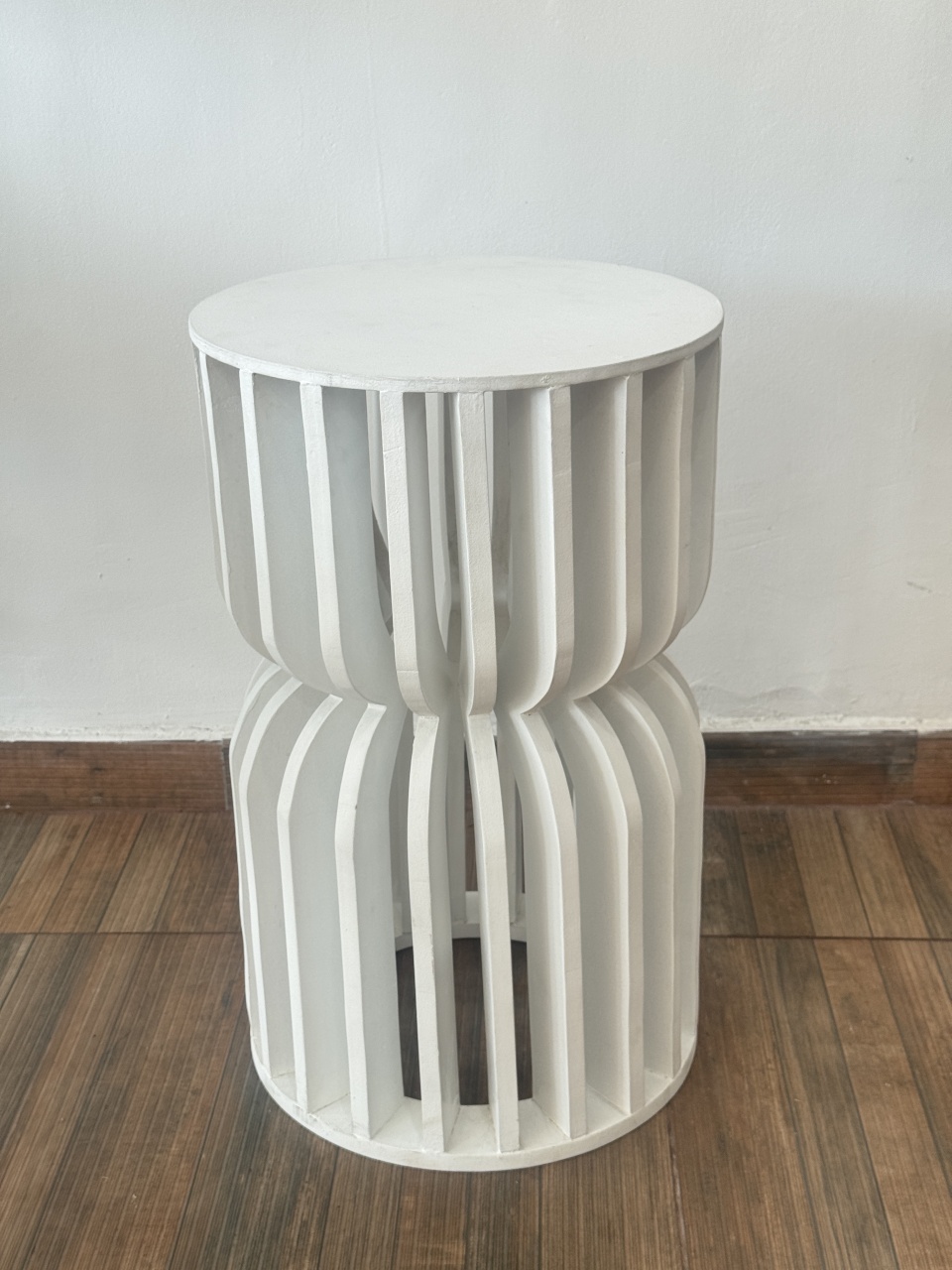 Mesa Ampulheta Mdf Branca 60Cm Alt X 36Cm Larg -P - PRIME DECOR RJ
