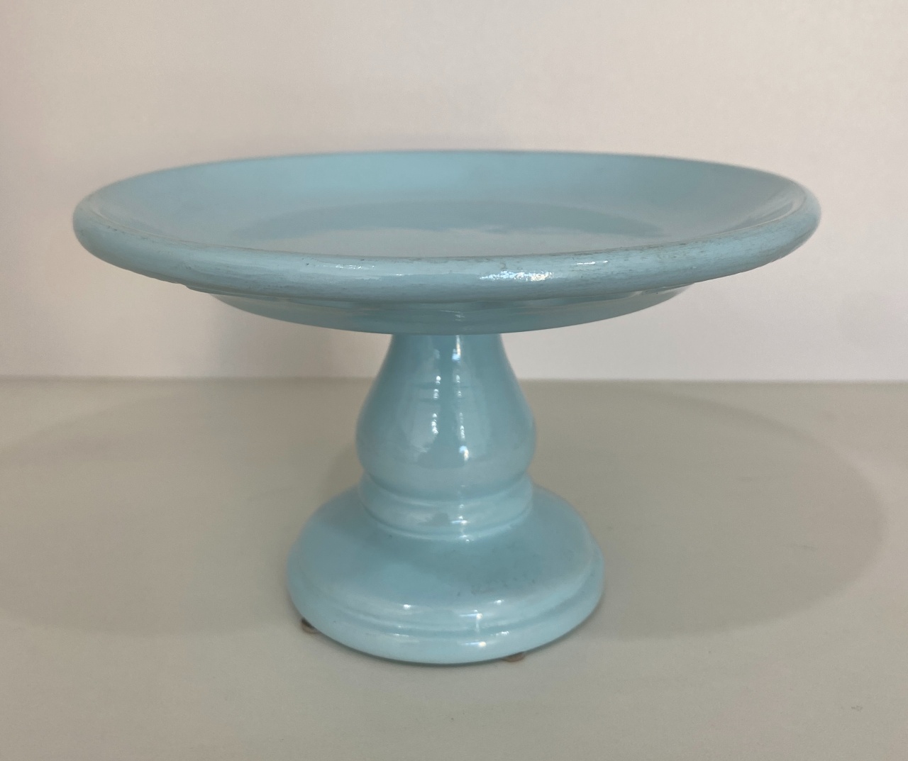 455- Boleira de Ceramica Azul Bebe 19 Cm Larg X 10 Cm Alt  - P - PRIME DECOR RJ