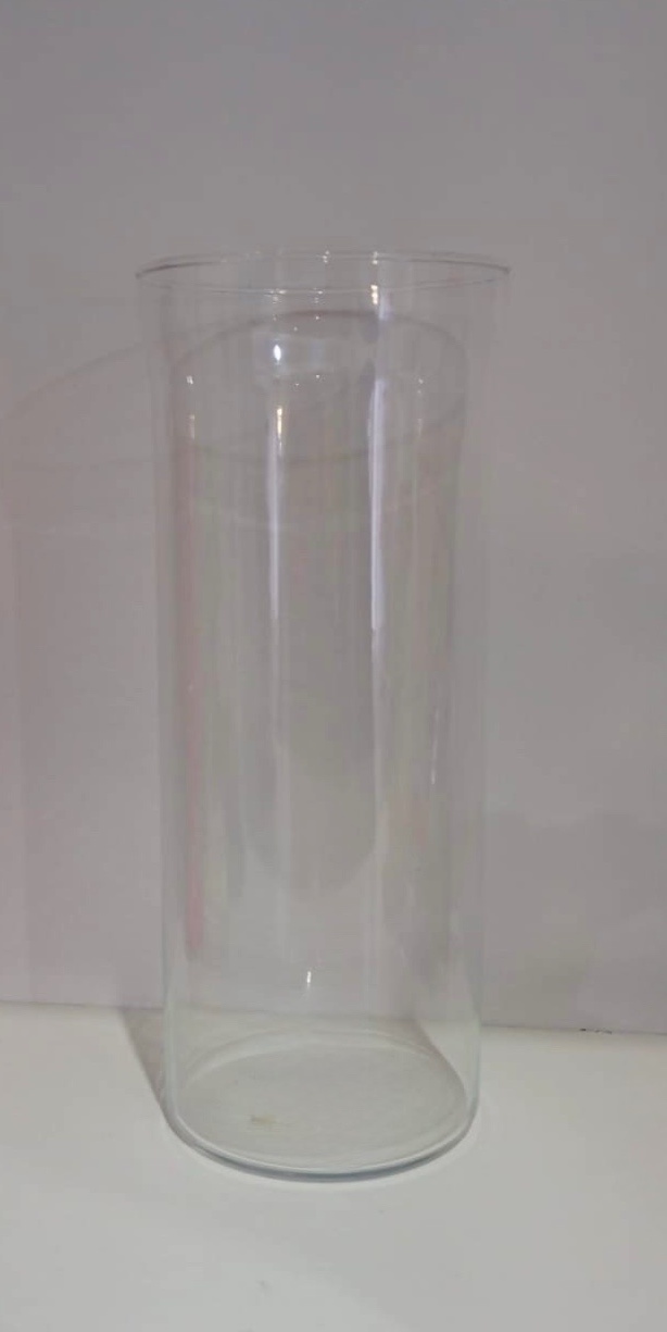 88- Vaso Cilindrico de Cristal de 21 Cm - M - PRIME DECOR RJ