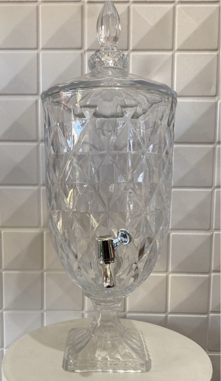190- Suqueira de Vidro "Diamante" 5 Lts - PRIME DECOR RJ
