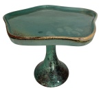 1117- Bandeja de Ceramica Detalhe Pandora / Estrela Verde Marrom 23 Cm Alt X 30 Cm Larg - M - imagem 1