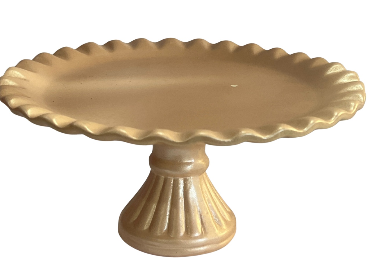 426- Boleira de Ceramica Detalhe Onda Nude Bege 24 Cm Larg X 11,5 Cm Alt - M - PRIME DECOR RJ