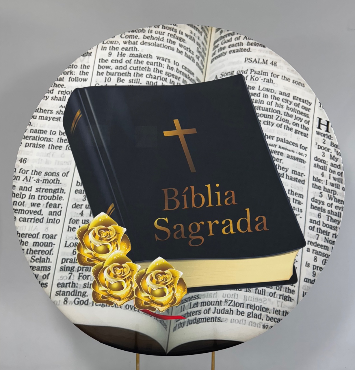 Biblia  Painel Redondo 150X150 - PRIME DECOR RJ