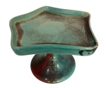 1109- Bandeja de Ceramica Detalhe Pandora / Estrela Verde Marrom 15 Cm Alt X 22 Cm Larg - P  - imagem 1