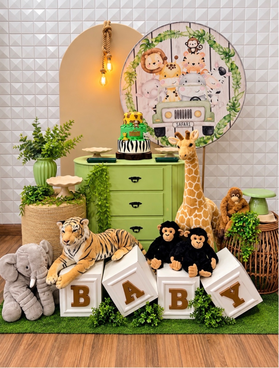 Chá de Bebê Safari Completo - PRIME DECOR RJ
