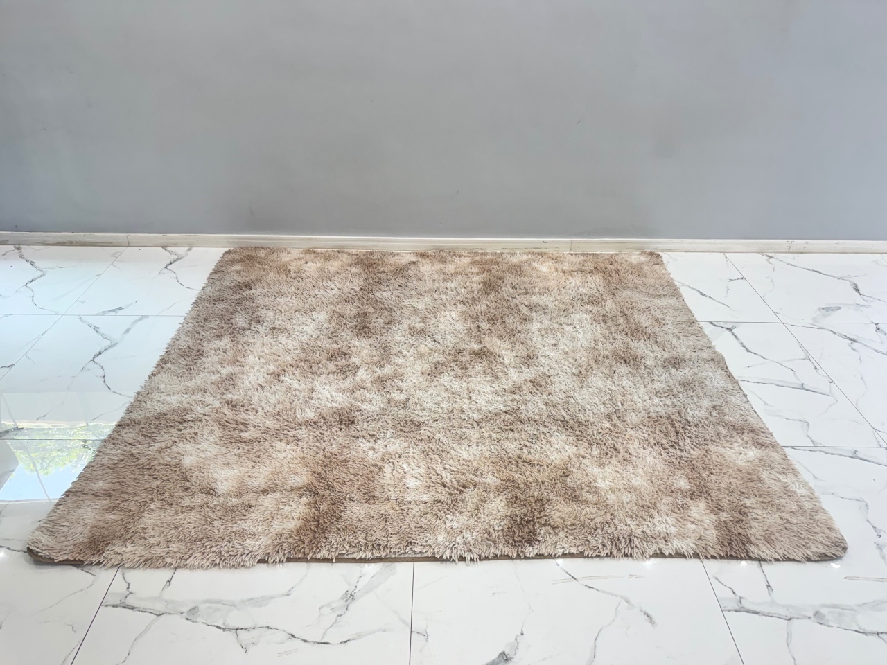 Tapete Bege Veludo 2X2,5 - PRIME DECOR RJ