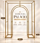 Estrutura Palácio Dourada Ferro 250Cm Altura X 195Cm X 39Cm Larg - imagem 2
