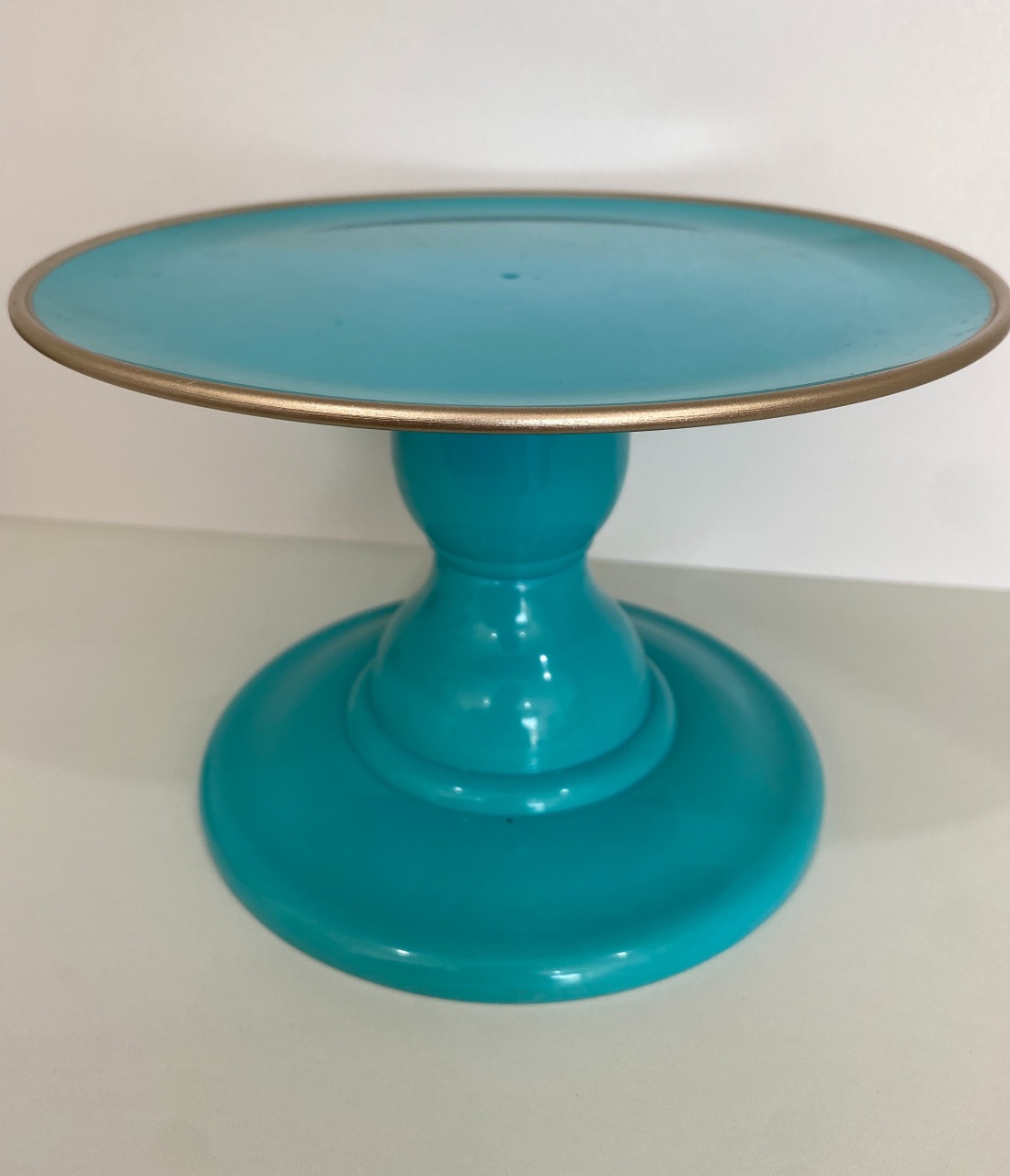 447- Boleira de Plastico Premium Detalhe Dubai Azul Tiffany 22 Cm Larg X 14 Cm Alt - M - PRIME DECOR RJ