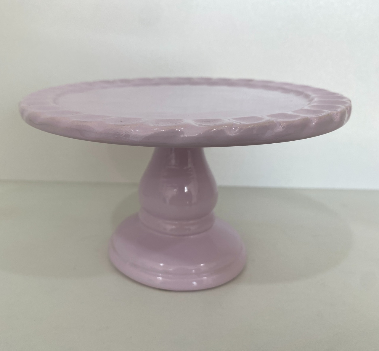 373- Boleira de Ceramica Glace Lilas Pervinca 17 Cm Larg X 10 Cm Alt  - P - PRIME DECOR RJ