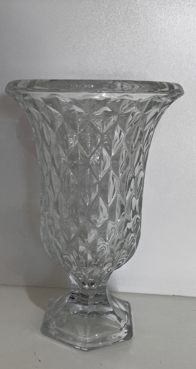 193- Vaso de Cristal Transparente High Quality 22 Cm X 14 Cm - G - PRIME DECOR RJ