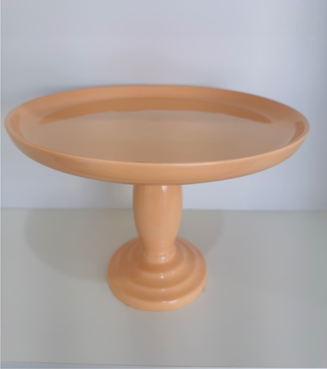 443- Boleira de Ceramica Salmao 32 Cm Larg X 22,5 Cm Alt  -  Gg - PRIME DECOR RJ