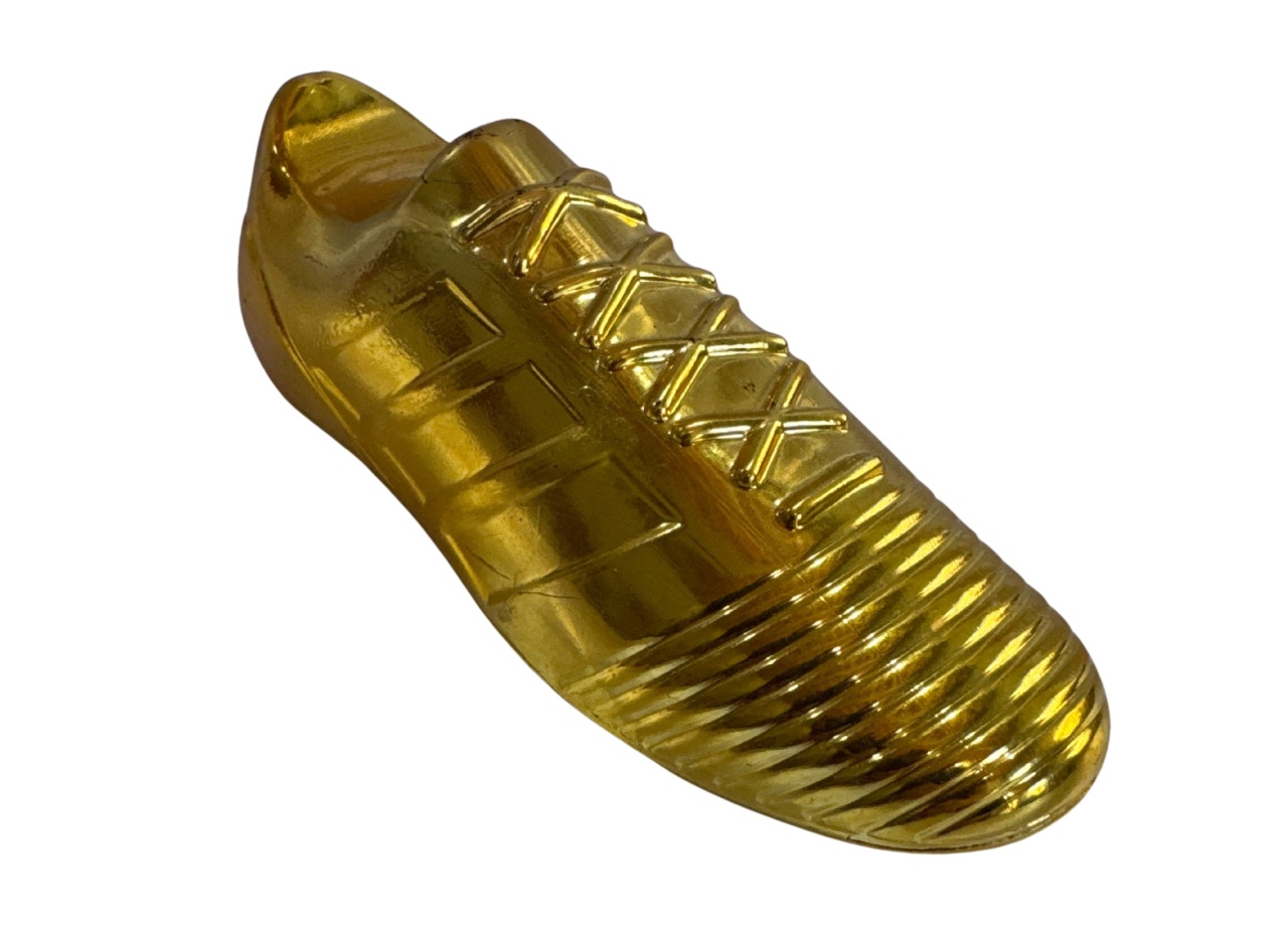 20- Chuteira Plastico Brilhoso Dourado 16 Cm - Pp - PRIME DECOR RJ