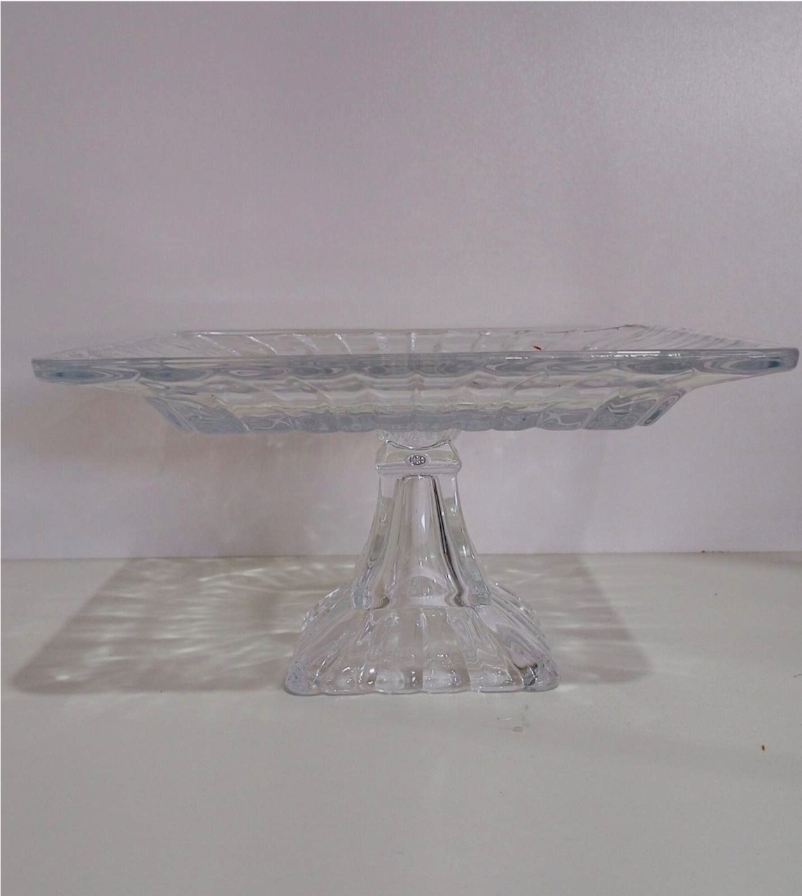 188- Suporte Quadrado de Cristal C/ Apoio 19 Cm X 10 Cm - M - PRIME DECOR RJ