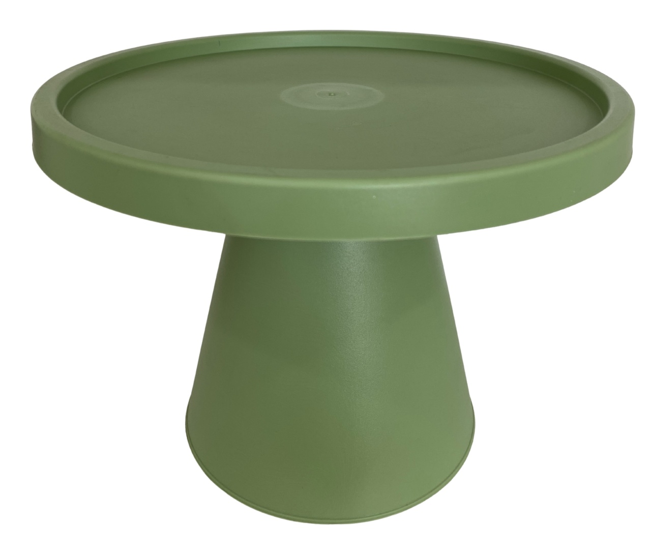271- Boleira Plastico Cogumelo Grande Verde Eucalipto Larg 28 X 22,5 Alt Cm - G - PRIME DECOR RJ