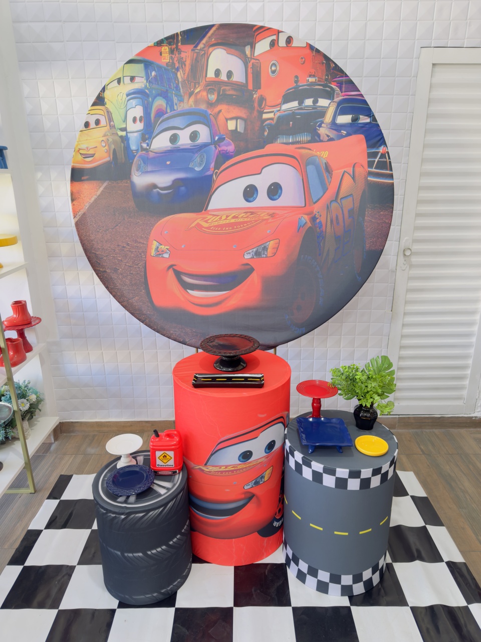 Kit- Carro - Relâmpago Mcqueen - PRIME DECOR RJ