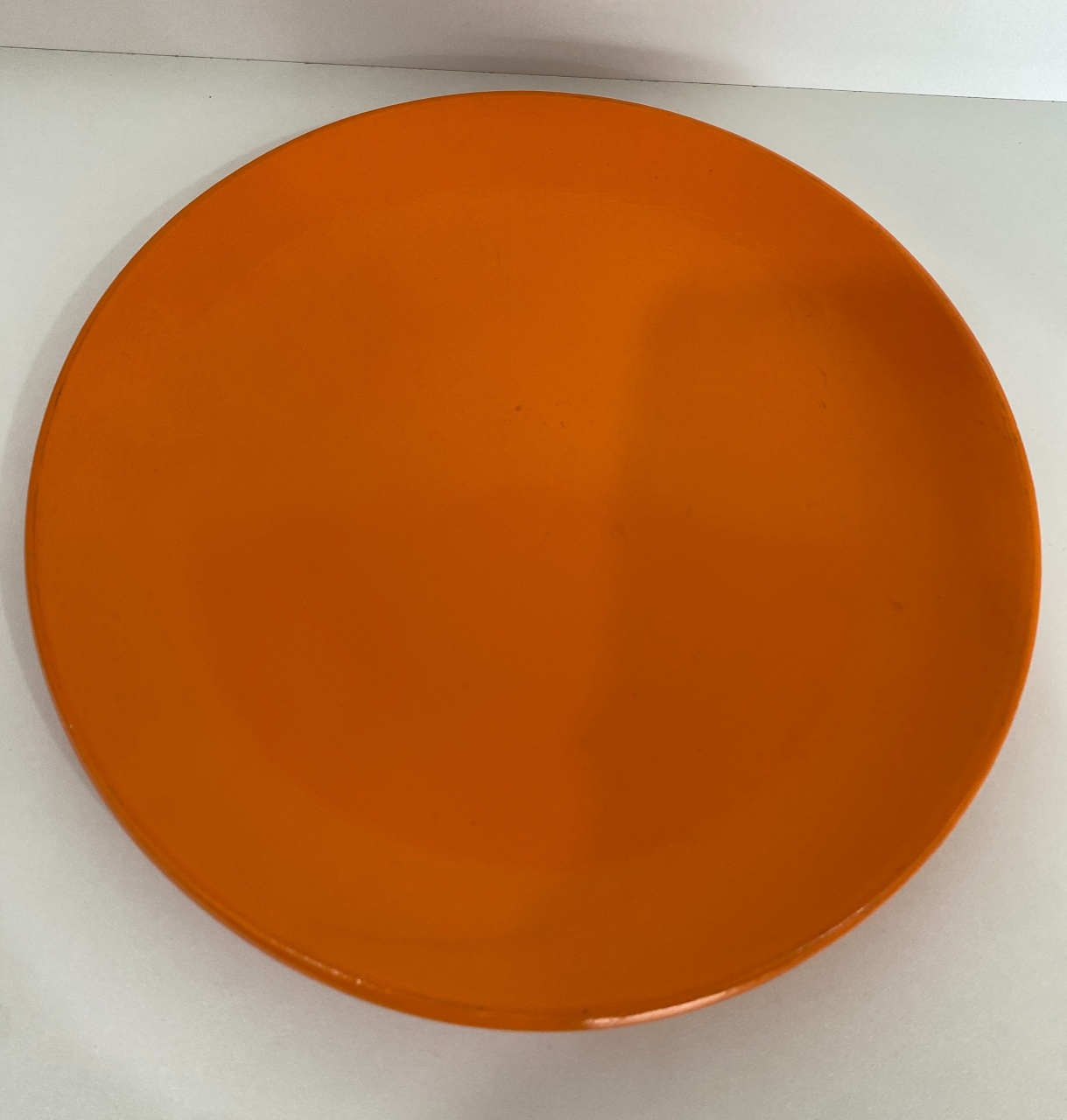303- Bandeja Prato Ceramica Laranja Honey  Redonda  15,5 Cm Larg X 24,5 Cm X 3 Cm - M - PRIME DECOR RJ