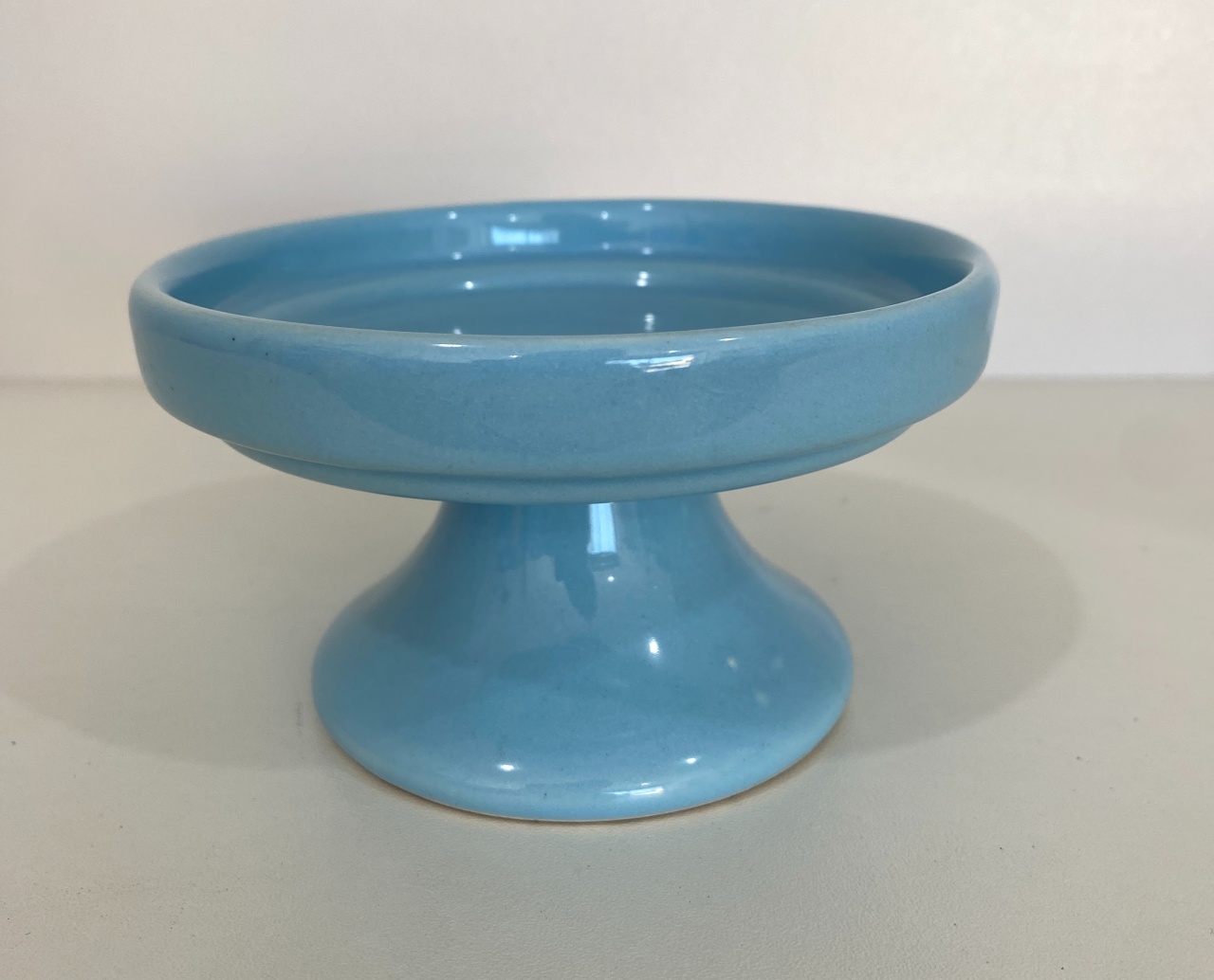 1413- Boleira Ceramica Azul Bebe 7Cm X 12Cm Largura - Pp  - PRIME DECOR RJ