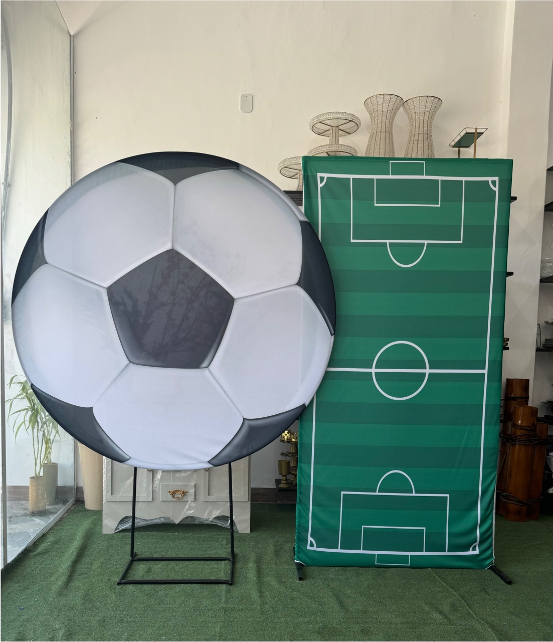 Capas de Futebol - Redondo 150X150 Retangular 2X1 - PRIME DECOR RJ