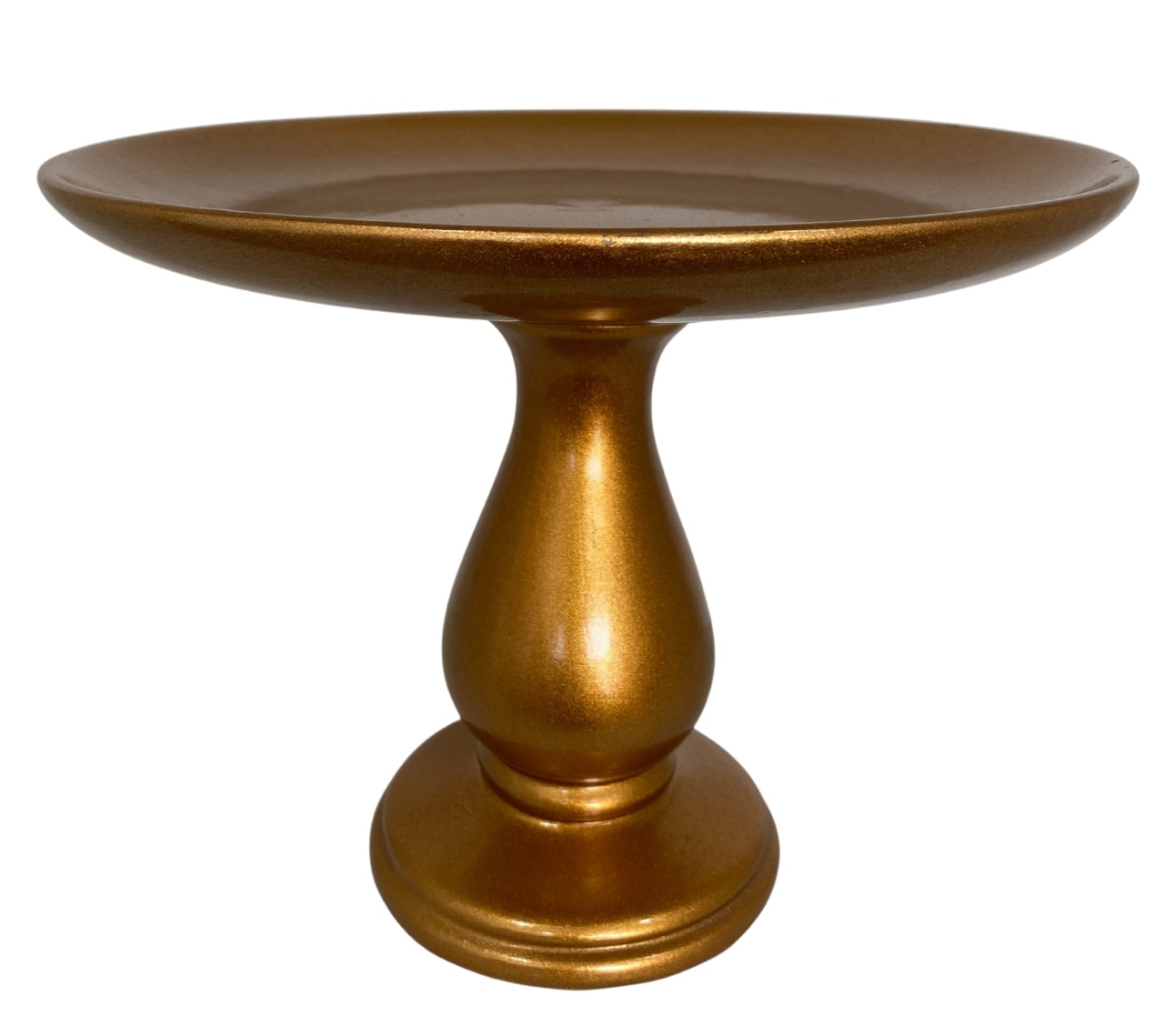 39- Boleira de Ceramica Bronze 27Cm Larg X 21Cm Alt - G  - PRIME DECOR RJ