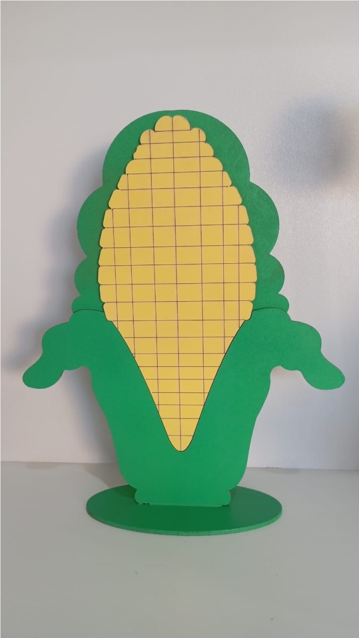915- Milho Verde Enfeite Mdf 26 Cm Alt - M - PRIME DECOR RJ