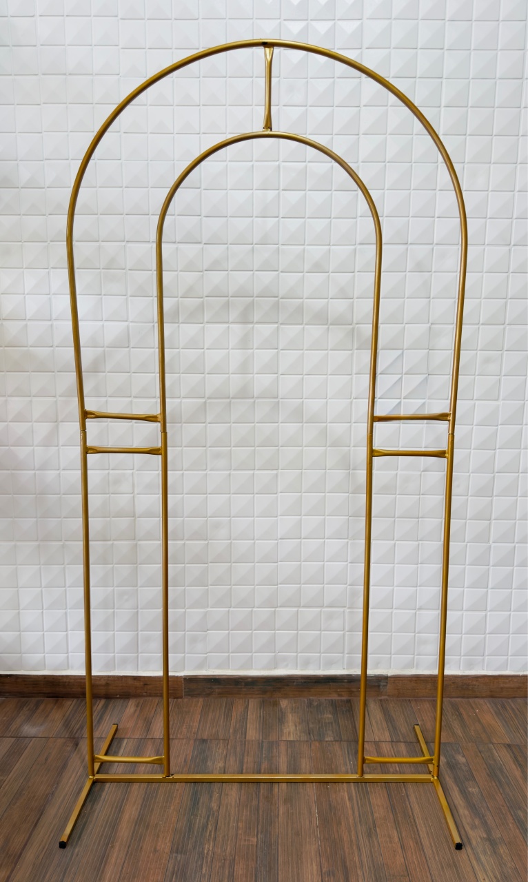 Painel Portal de Ferro Dourado Slim  2M Altura X 1M Largura  - PRIME DECOR RJ
