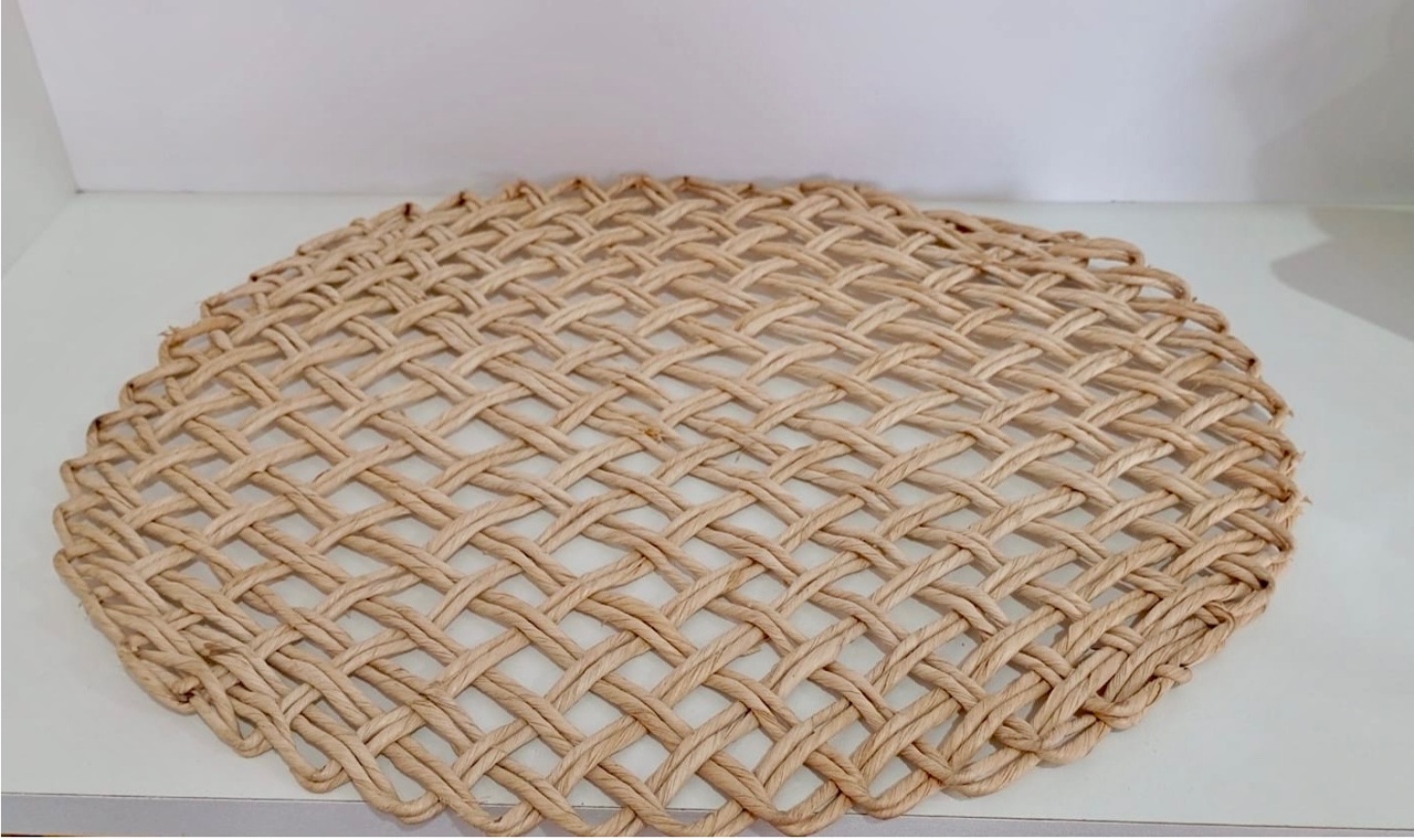 244- Sousplat de Palha 30 Cm - M - PRIME DECOR RJ