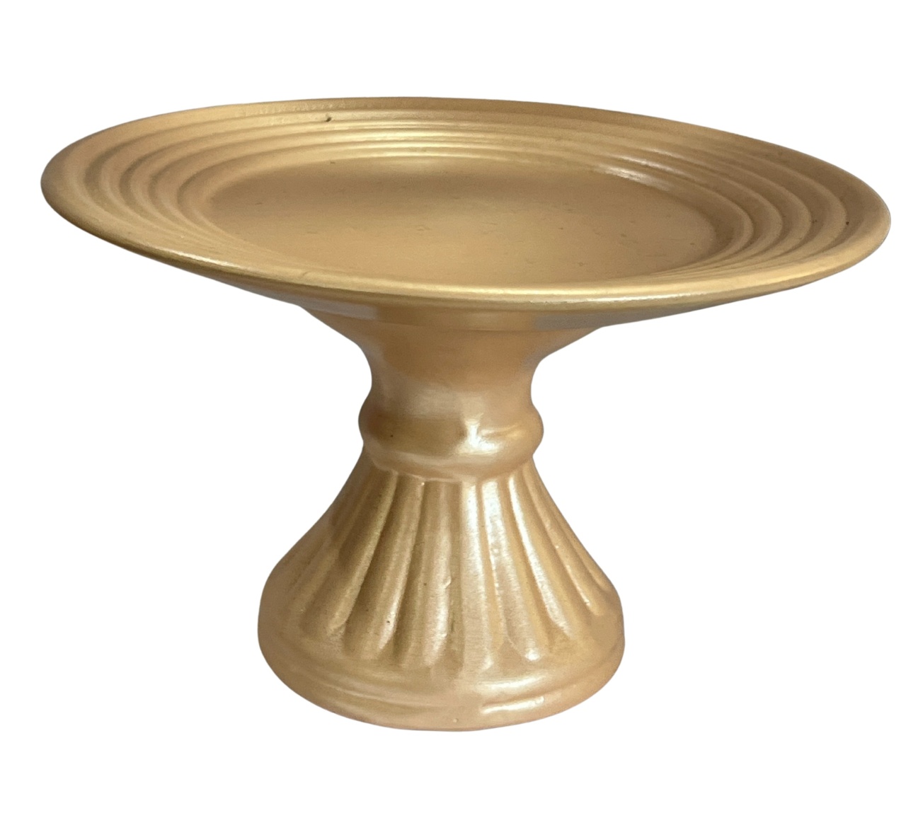 396- Boleira de Ceramica Detalhe Romana Nude Bege 17 Cm Larg X 10 Cm Alt - P - PRIME DECOR RJ