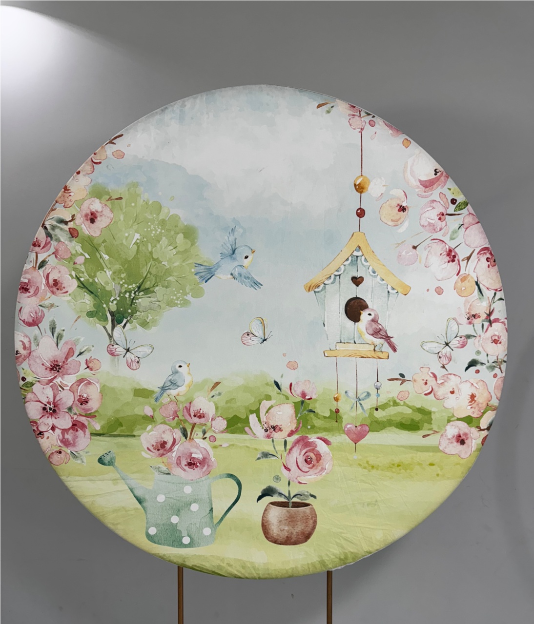 Jardim Passarinhos Painel Redondo 1,30X130 - PRIME DECOR RJ