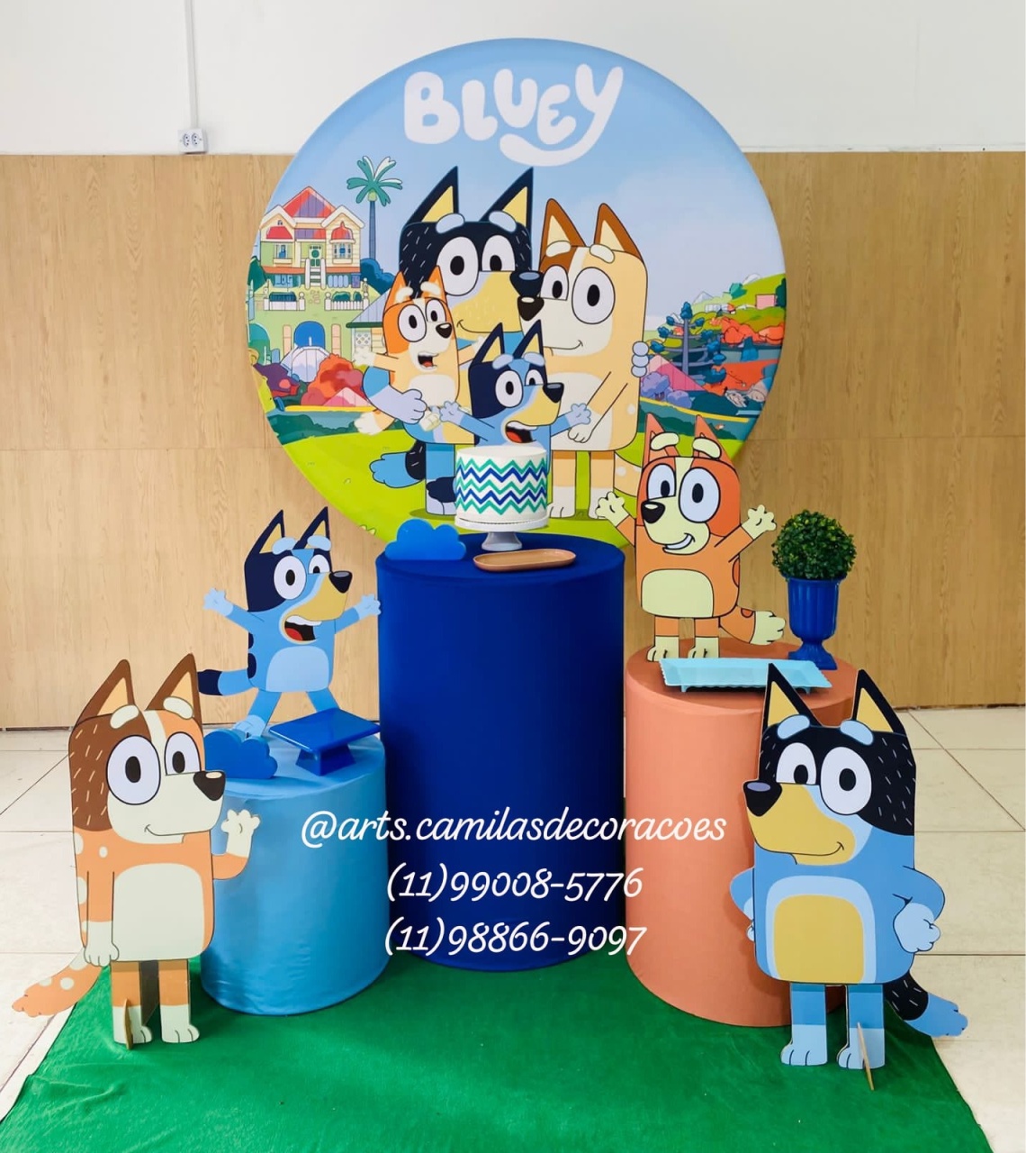 Bluey Painel - Art's Camila's Decorações 