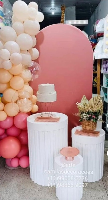 Rose Ripado - Art's Camila's Decorações 