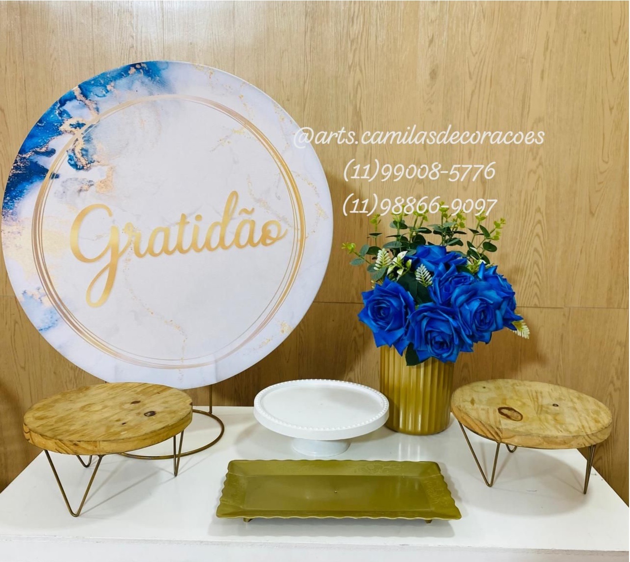 Festa Na Mesa Gratidão - Art's Camila's Decorações 