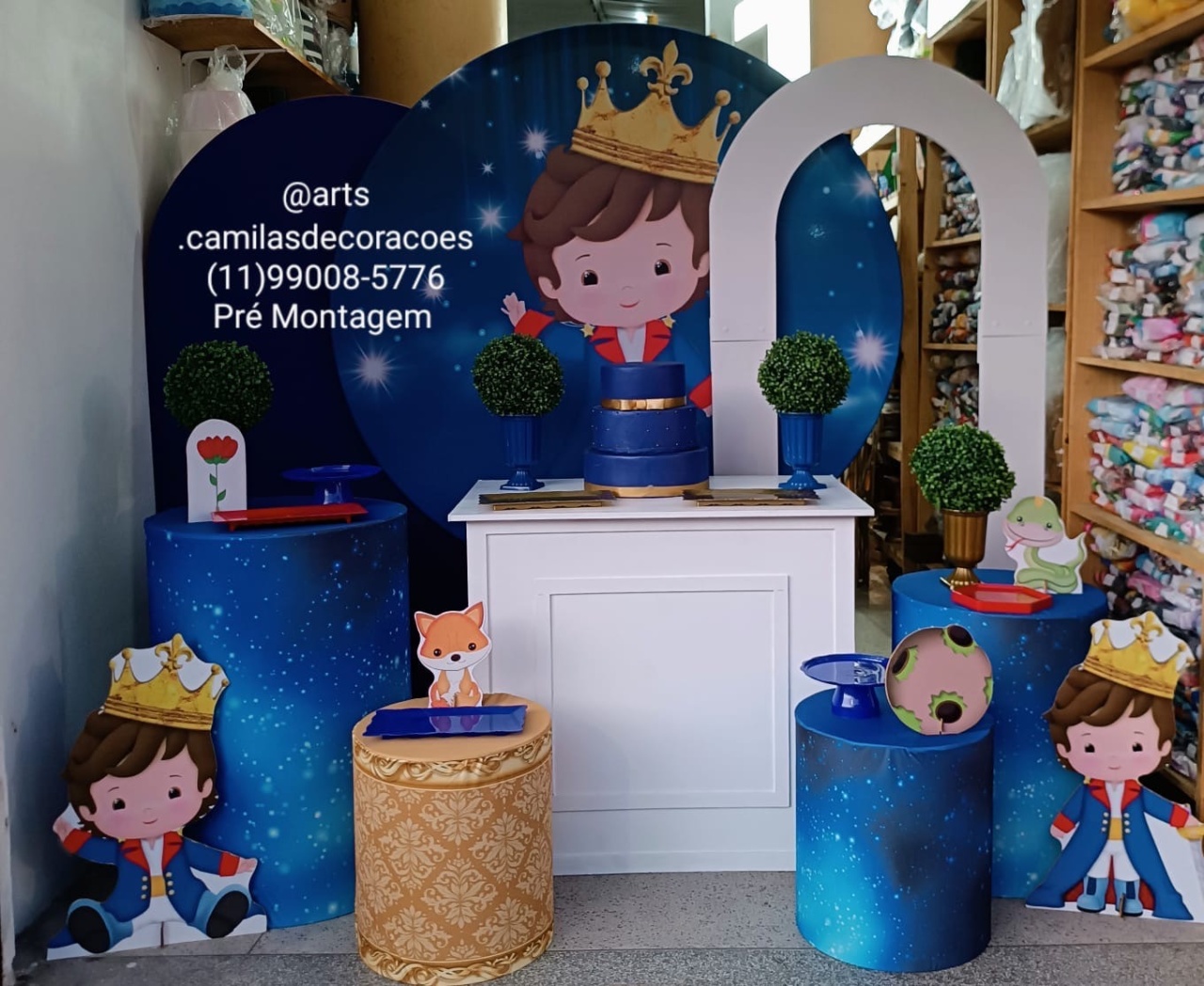 Pequeno Príncipe Mesa + Portal  - Art's Camila's Decorações 