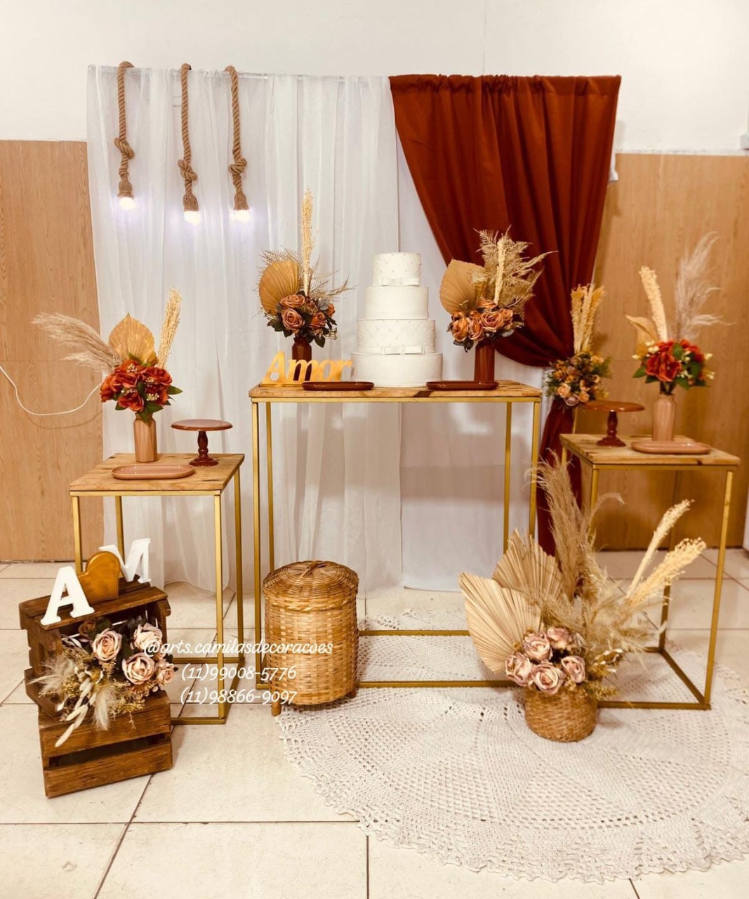 Casamento Terra Cota - Art's Camila's Decorações 