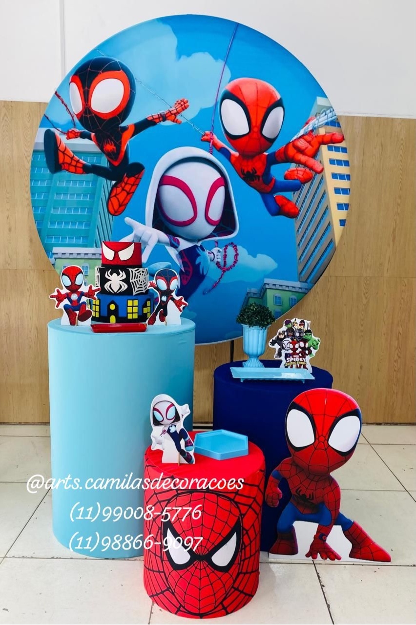 Homem Aranha Amigos - Art's Camila's Decorações 