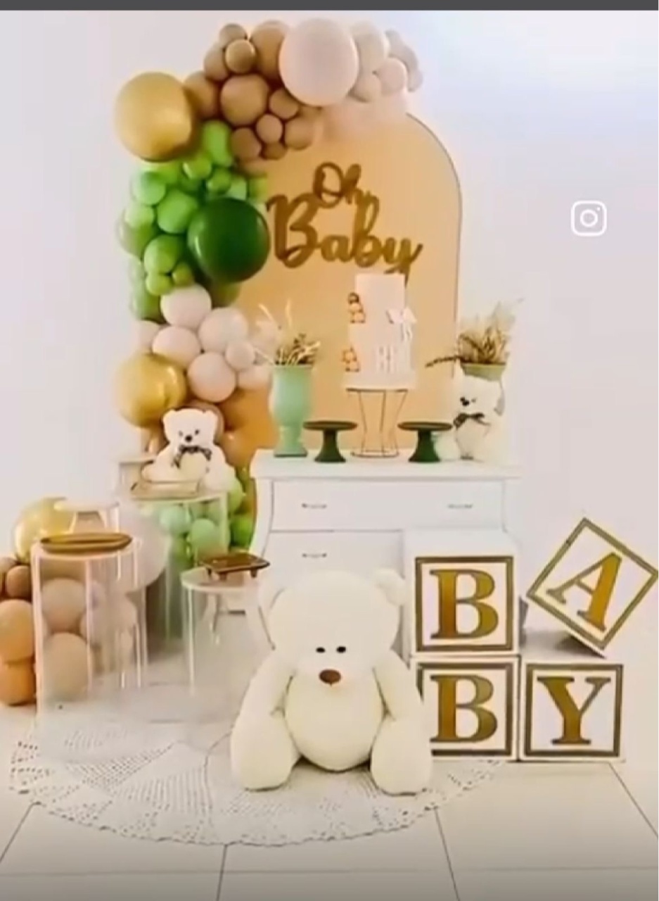 Chá de Bebe Ursinhos de Pelúcia  - Art's Camila's Decorações 
