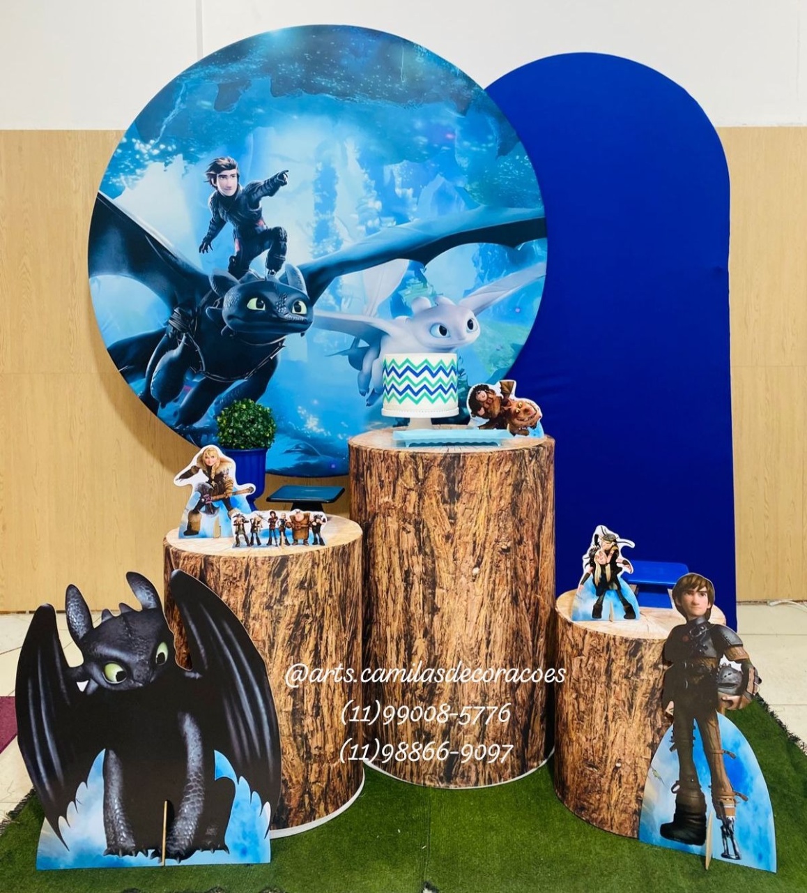 Como Treinar Seu Dragão Romano - Art's Camila's Decorações 