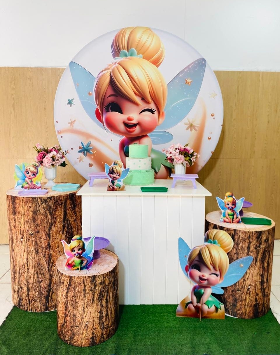 Sininho Baby Mesa - Art's Camila's Decorações 