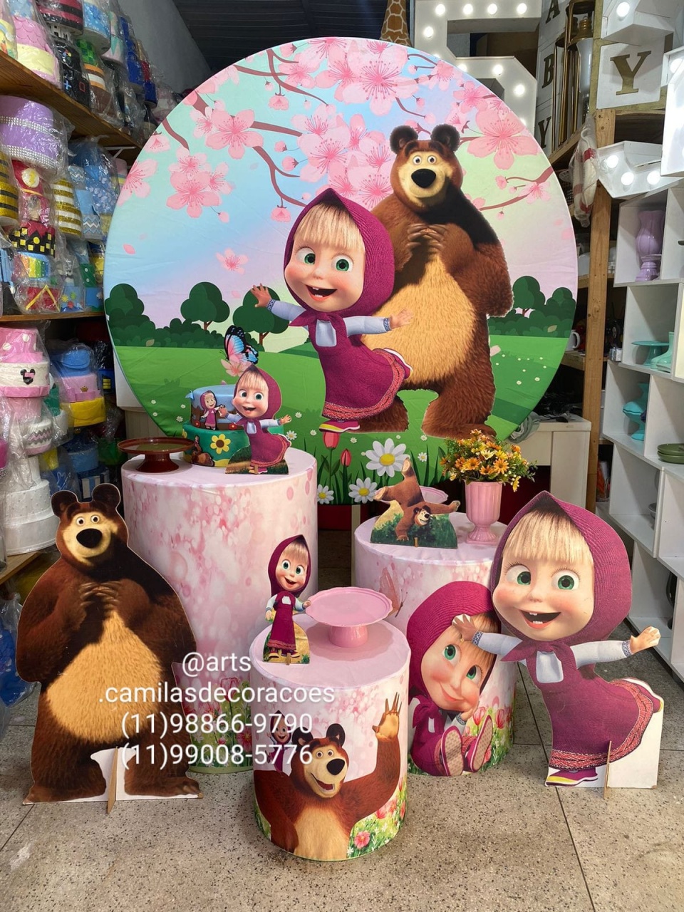 Masha E O Urso  - Art's Camila's Decorações 