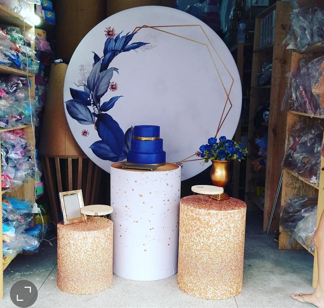 Floral Azul - Art's Camila's Decorações 
