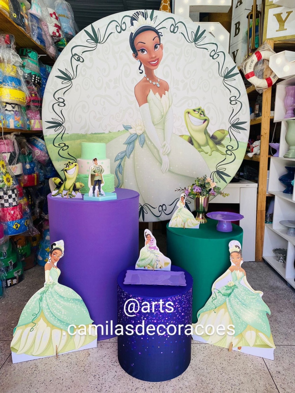 A Princesa E O Sapo  - Art's Camila's Decorações 