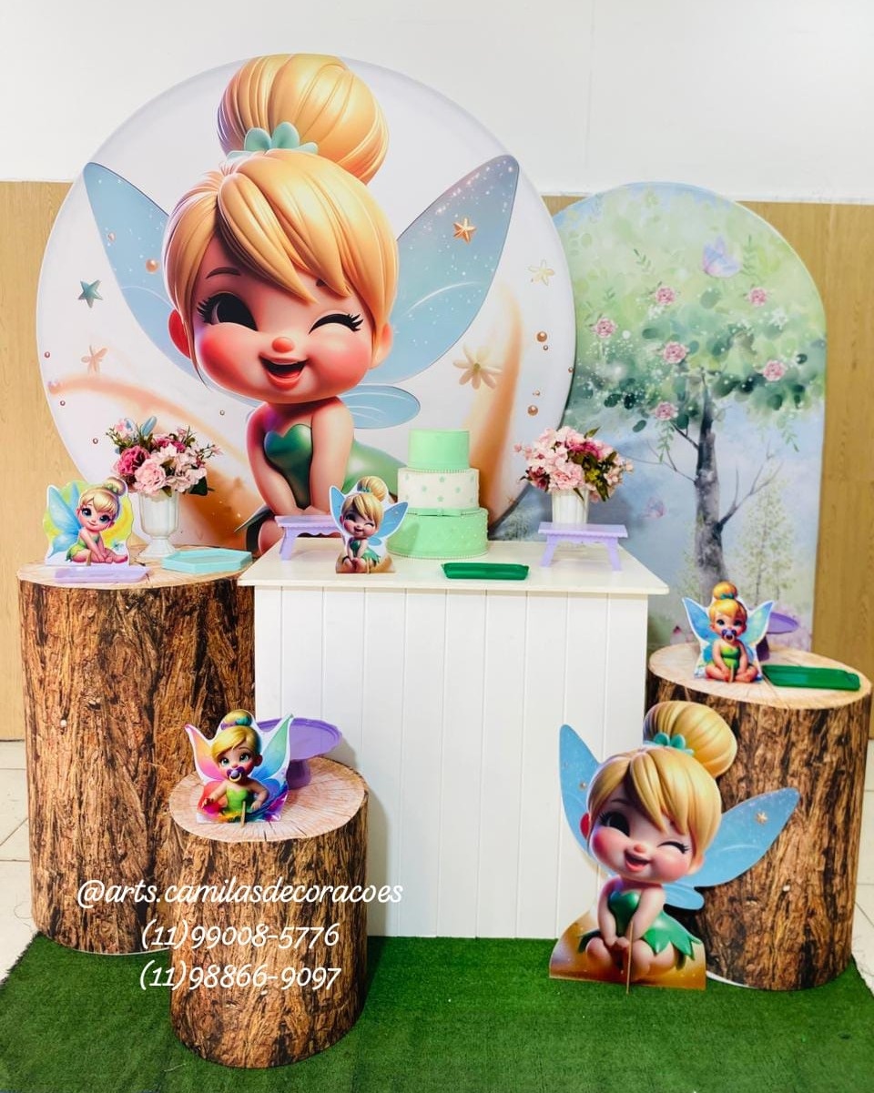 Sininho Baby Mesa + Romano  - Art's Camila's Decorações 