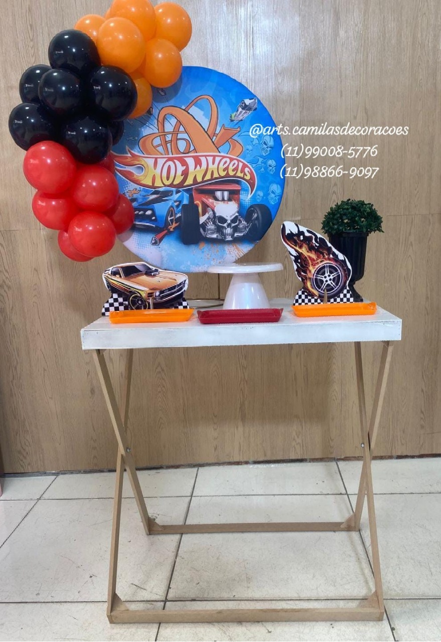 Mini Festa Hotweels - Art's Camila's Decorações 