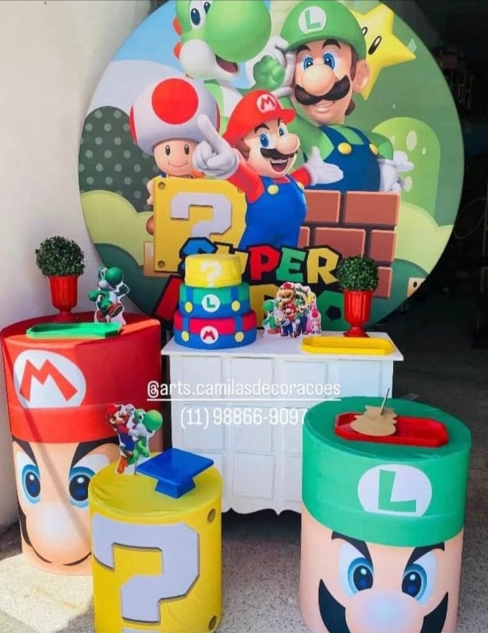 Super Mario Cômoda  - Art's Camila's Decorações 
