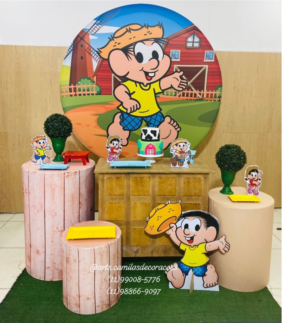 Chico Bento Mesa - Art's Camila's Decorações 